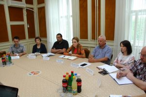 Градоначелница Сомбора са сарадницима Градоначелница Сомбора са сарадницима