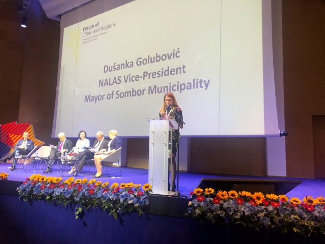 Градоначелница Сомбора и потпредседница НАЛАСа, Душанка Голубовић поздравила учеснике у свом уводном говору