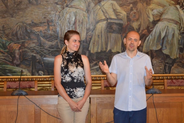 Добродошлицу у Сомбор гостима из Кишпеште пожелели су градоначелница Душанка Голубовић и помоћник градоначелнице Атила Прибила