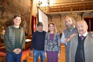 Градоначелница Душанка Голубовић и члан Градског већа Немања Сарач обишли су екипу филма "Очеви слободе" другог дана снимања